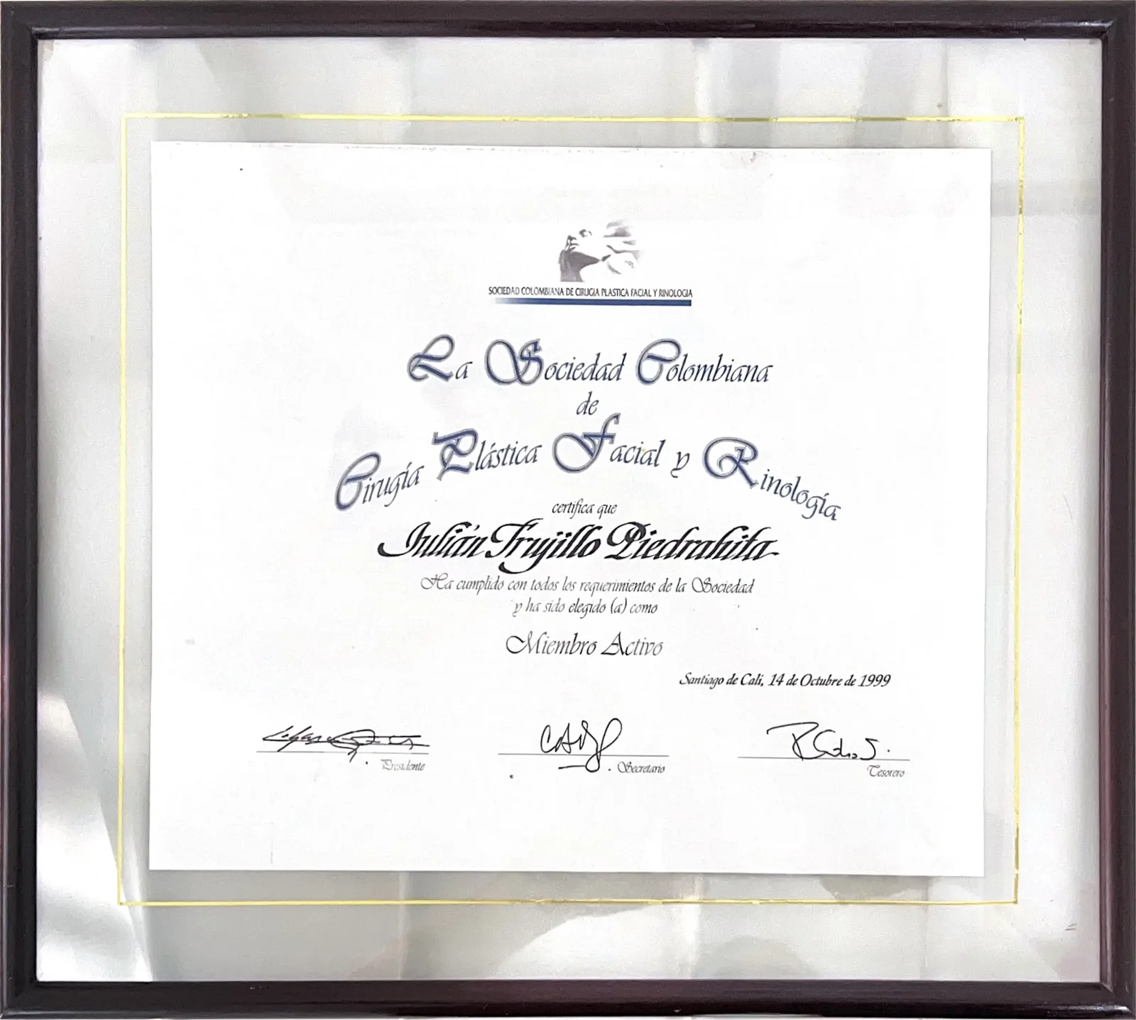 Miembro Activo — SCCP Facial y Rinología