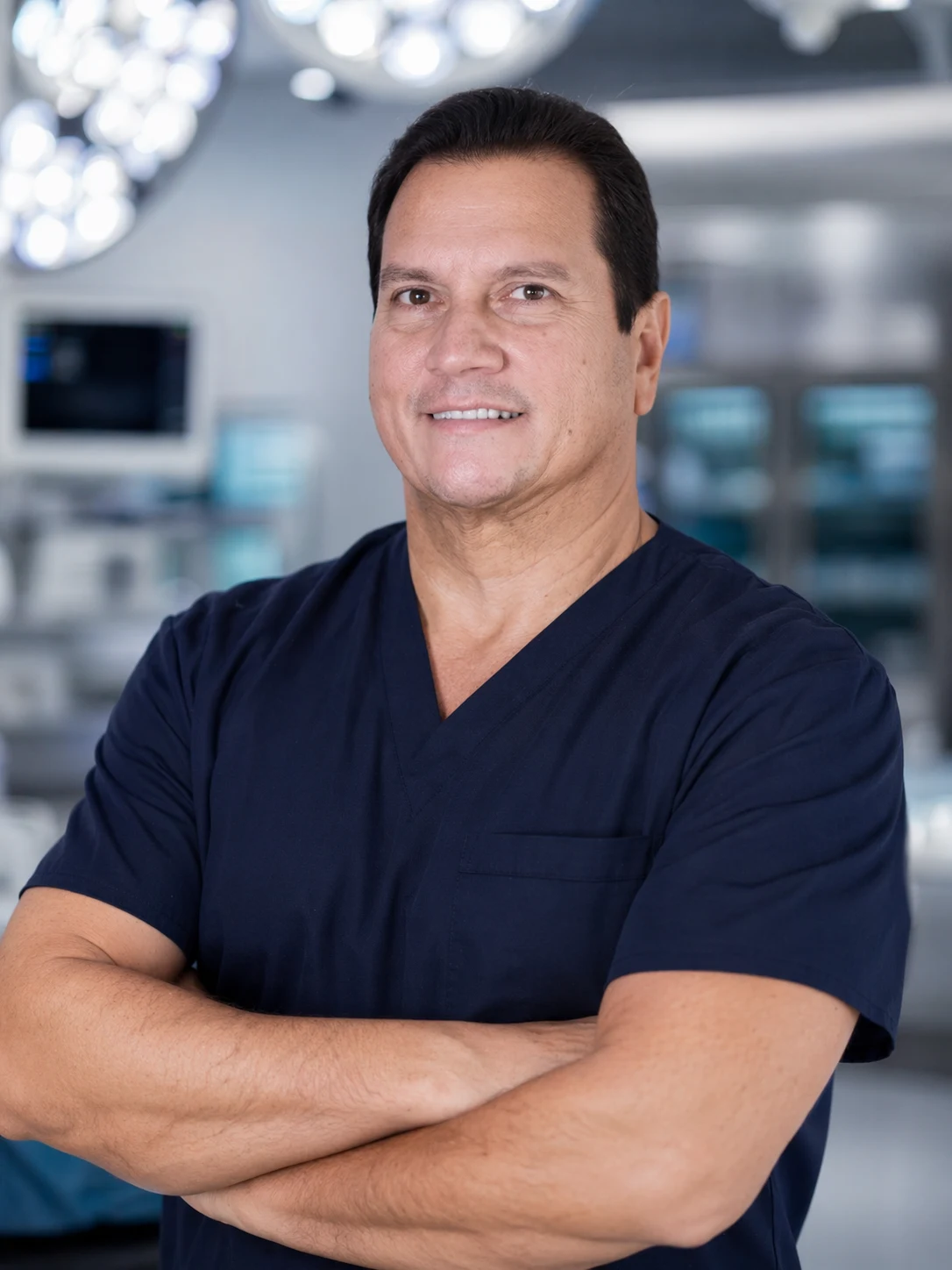 Dr. Julián Trujillo Piedrahita en quirófano